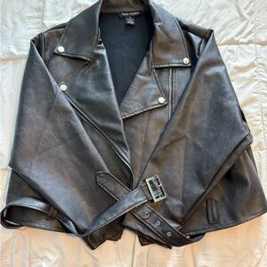 Soho Apparel Shiny Black Jacket